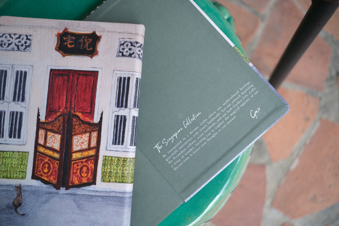 Pintu Pagar Cat, The Singapore Collection, A5 Hardcover Diary, Lined