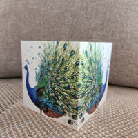 Peacock Whispers. "A hug you get to keep" Greeting Cards