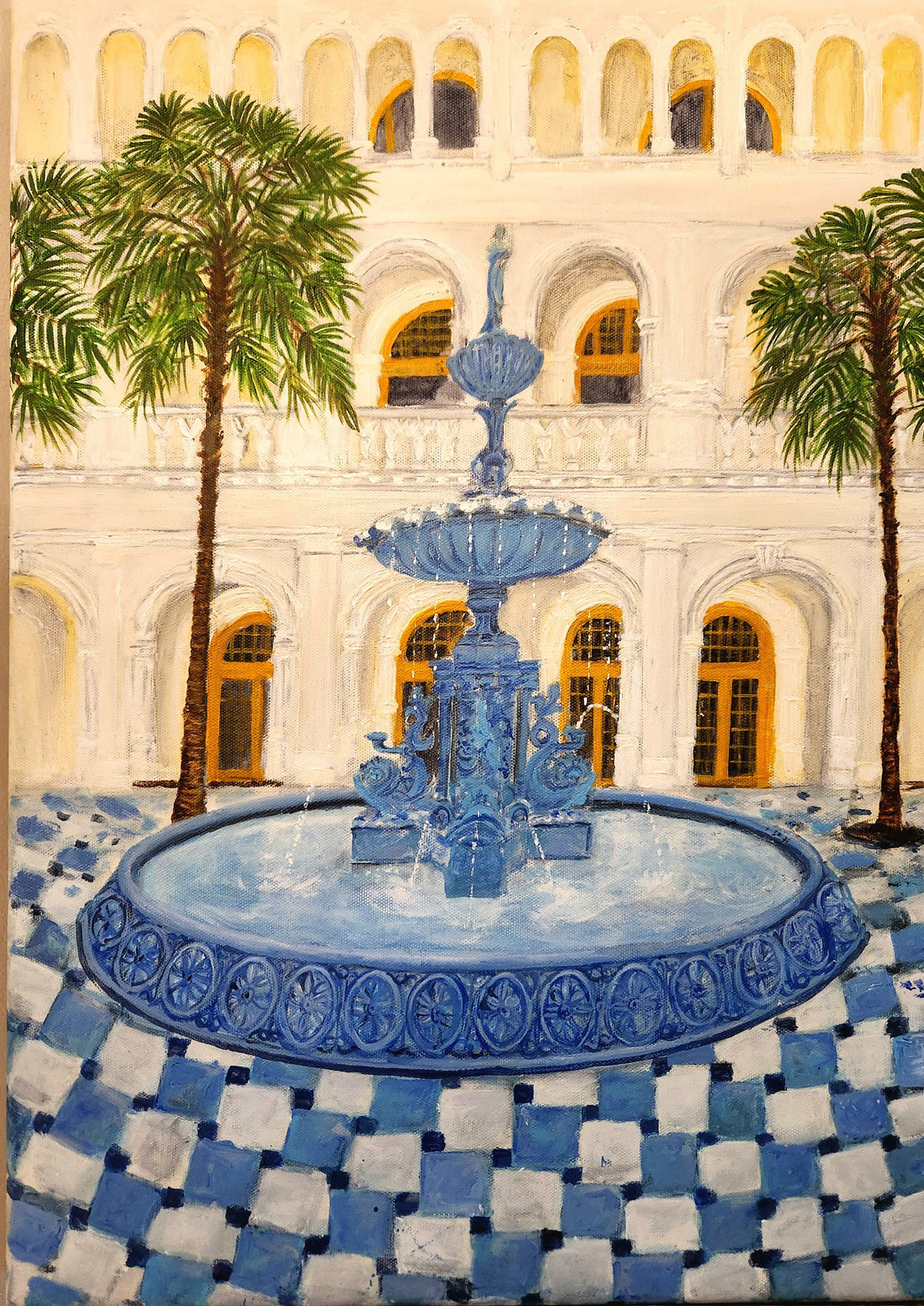 The Blue Fountain, Raffles Hotel