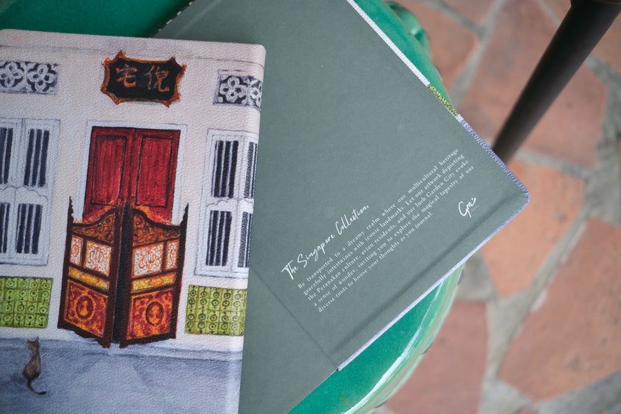 Pintu Pagar Cat, The Singapore Collection, A5 Hardcover Diary, Lined
