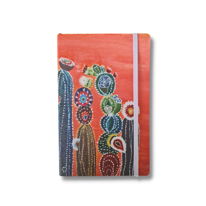 SAGUARO FLOWERS, Arcadia Collection, Softcover Journal, Dotted Grid Lines
