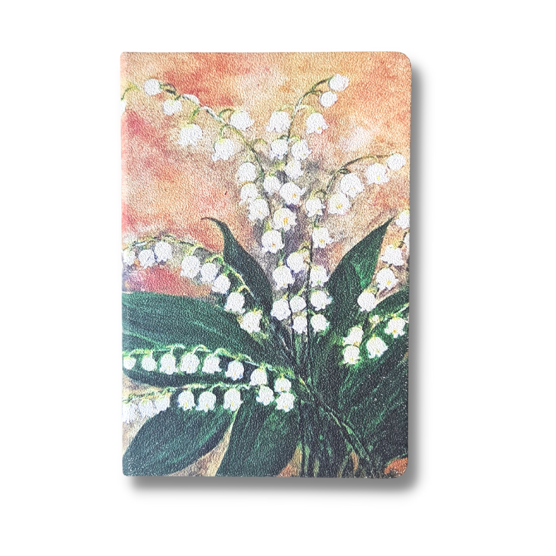 DI'S LILY OF THE VALLEY, Insignia Collection, A5 Hardcover Diary, Plain pages